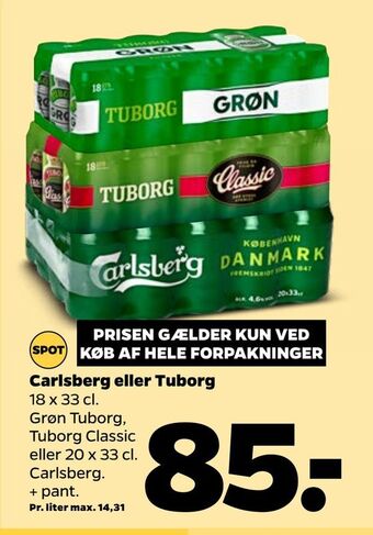 Netto Carlsberg eller tuborg tilbud