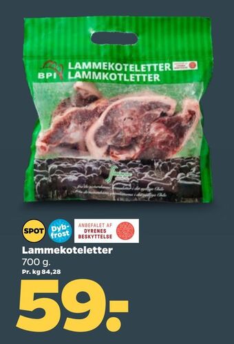 Netto Lammekoteletter tilbud