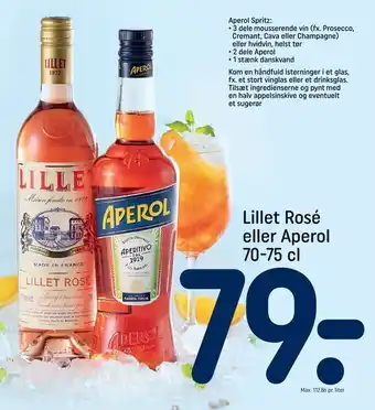 REMA 1000 Lillet rosé eller aperol tilbud