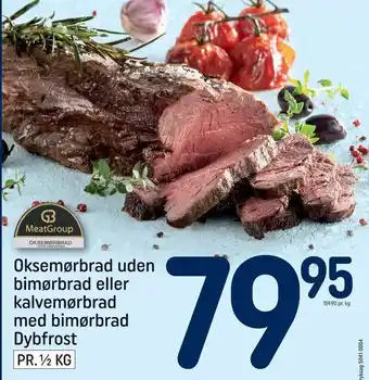 REMA 1000 Oksemørbrad uden bimørbrad eller kalvemørbrad med bimørbrad dybfrost tilbud