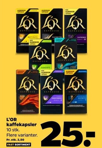 Netto L'or kaffekapsler tilbud