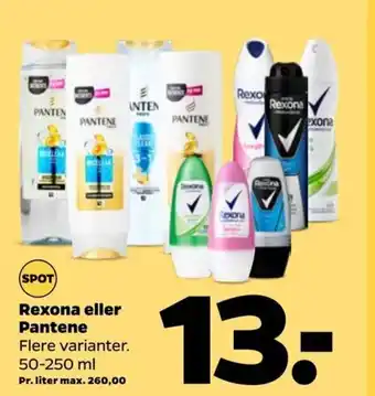 Netto Rexona eller Pantene tilbud