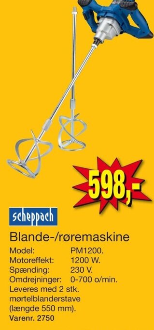 Harald Nyborg Scheppach Blande-/røremaskine tilbud