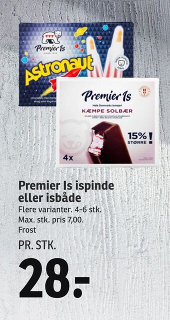 SPAR Premier is ispinde eller isbåde tilbud