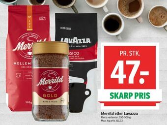 SPAR Merrild eller lavazza tilbud
