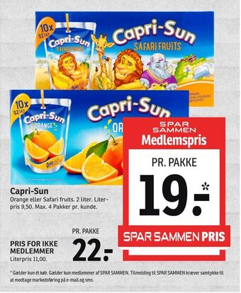 SPAR Capri-sun tilbud