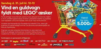 Bilka Vind en guldvogn fyldt med Lego tilbud