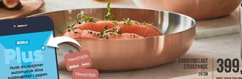 Bilka Kobberbelagt Stegepande 24cm tilbud