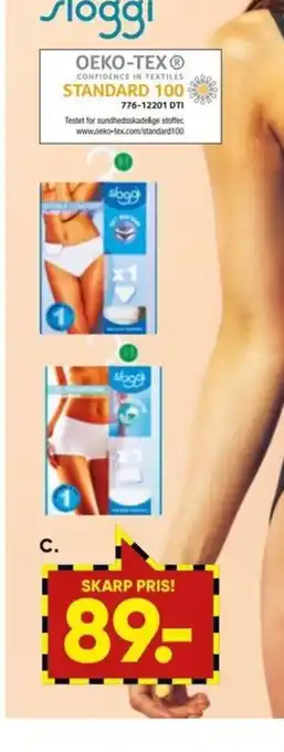 Bilka Sloggi Trusser Romance tai: 40-48 Feel Sensational shorts 38-44 Double Comfort tai: 38-48 tilbud