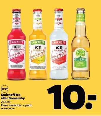 Netto Smirnoff ice el. somersby tilbud