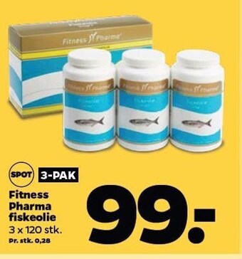 Netto Fitness pharma fiskeolie tilbud