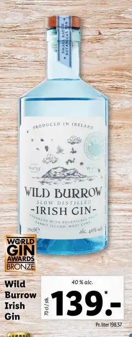 Wild burrow irish gin