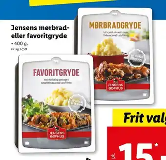 Lidl Jensens mørbradeller favoritgryde tilbud
