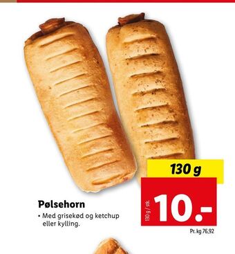 Lidl Pølsehorn tilbud