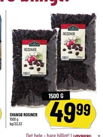 Løvbjerg Rosiner tilbud