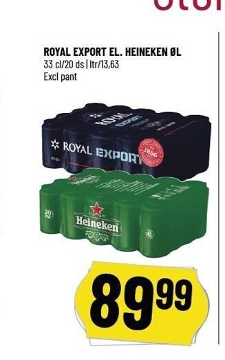 Løvbjerg Royal el. heineken tilbud