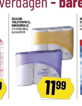 Løvbjerg Silkline toiletpapir el. køkkenrulle tilbud