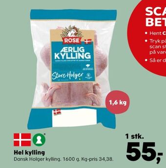 Kvickly Rose kylling tilbud