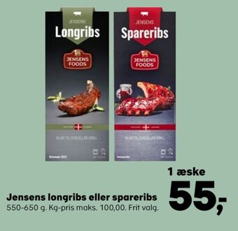 Kvickly Jensens spareribs tilbud