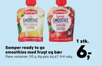Kvickly Semper smoothie tilbud