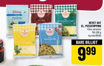 Cheasy revet ost mozzarella