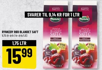 Løvbjerg Blandet saft c konc. frugtsaft tilbud