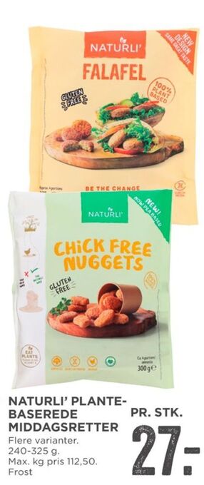 MENY Naturli' falafel tilbud