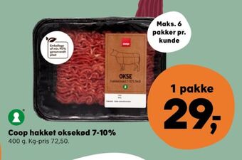 SuperBrugsen Coop hakket oksekød tilbud
