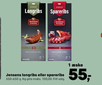 SuperBrugsen Jensens spareribs tilbud