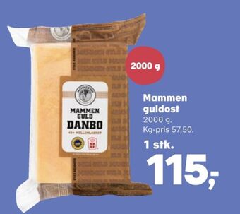 SuperBrugsen Mammen skæreost danbo guld mellemlagret tilbud