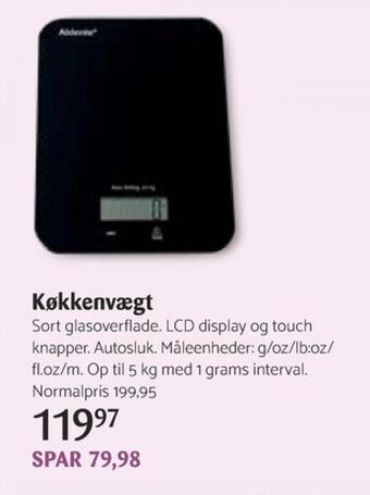 Kop & Kande Aldente køkkenvægt tilbud