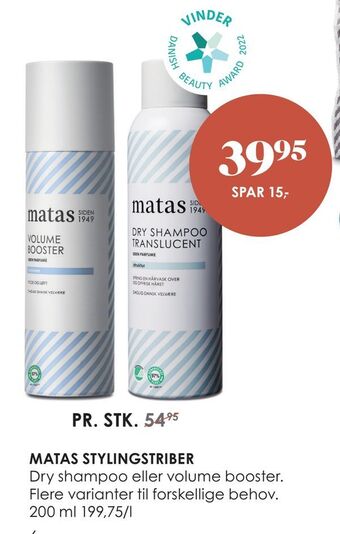 Matas Matas stylingstriber tilbud
