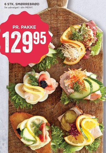 MENY Smørrebrød tilbud