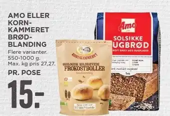 MENY Amo el. kornkammeret brødblanding tilbud