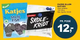 Let-Køb Fazer el. katjes tilbud