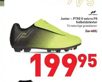 Junior - pt50 ii velcro fg fodboldstøvler