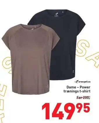 Intersport Dame - power trænings t-shirt tilbud