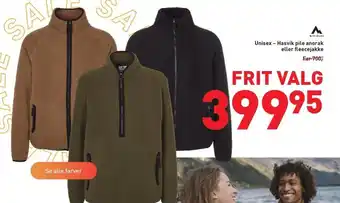 Intersport Mckinley hasvik pile anorak el. fleecejakke unisex tilbud