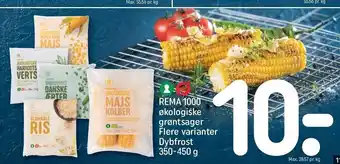 REMA 1000 Rema1000 økologiske grøntsager dybfrost tilbud