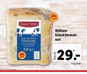 Lidl Stilton blåskimmelost tilbud