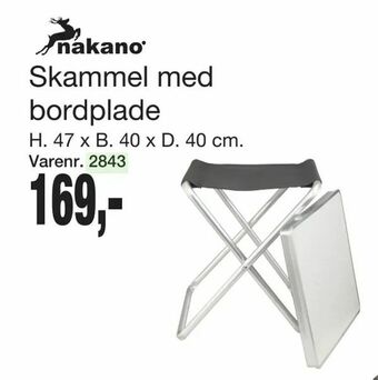 Harald Nyborg Skammel med bordplade tilbud