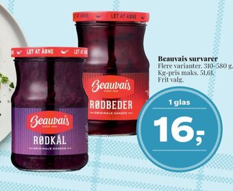 Dagli'Brugsen Beauvais rødkål-syltet tilbud