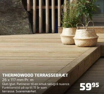 Davidsen Thermowood terrassebrædder tilbud