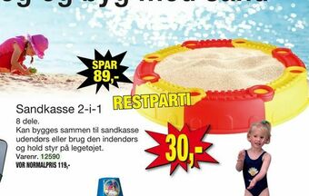 Harald Nyborg Sandkasse 2-i-1 tilbud