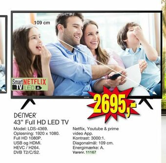 Harald Nyborg 43" Full HD LED TV tilbud