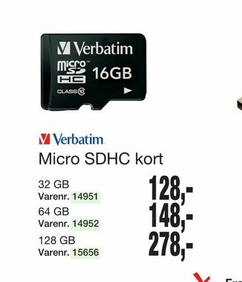 Harald Nyborg Micro SDHC kort tilbud