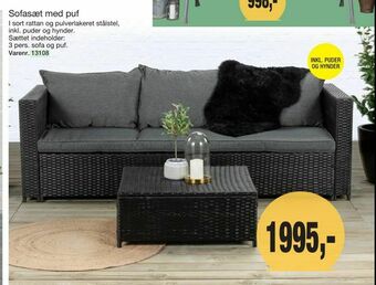 Harald Nyborg Sofasæt med puf tilbud