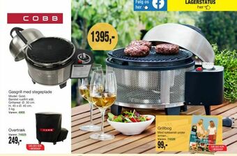 Gasgrill med stegeplade