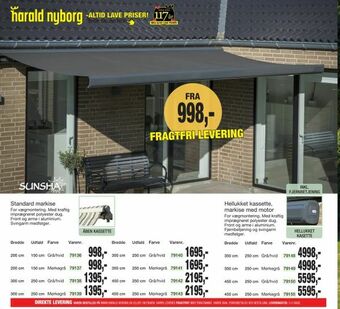 Harald Nyborg Standard markise tilbud