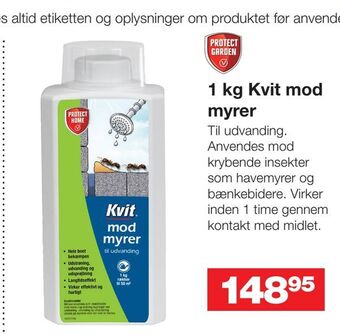 Bauhaus 1 kg kvit mod myrer tilbud